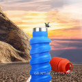 Tassa d&#39;aigua plegable de silicona ecològic personalitzada per viatjar